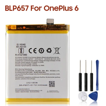 Substituição de Bateria Para OnePlus 1 2 3T 5 5T 6 6 7 7 Pro 7T 7T Pro BLP637 BLP685 BLP699 BLP743 BLP745 Bateria do Telefone