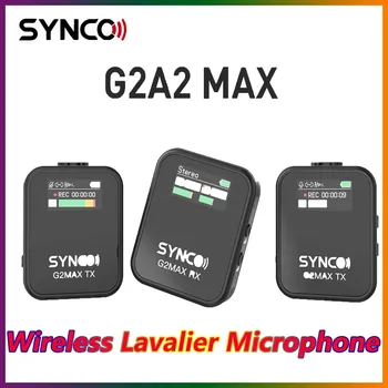 Synco G2 A1 A2 Max Wireless Lavalier Microfone Mic Sistema para Smartphone Tabela de Câmera DSLR, a Monitoração em tempo real