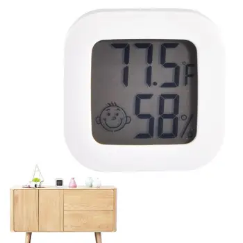 Termômetro Interior Para A Casa De Mini Digital Medidor De Umidade Intuitiva Pouco Expressões De Temperatura E Medidor De Umidade Monitor