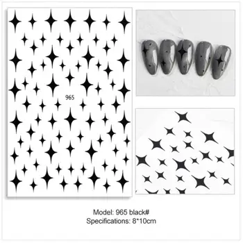 Tira Borboleta Nails Art Adesivos Oco Fuidity de Fadas Butterfies Estrelas 3D Decalque Manicure Holográfico de Bronzeamento