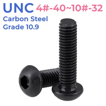 UNC Classe 10.9 Aço Carbono de Alta Resistência NOS Hex Tomada Redonda Parafuso de Cabeçote Parafuso 4#-40~10#-32-NOS com Comprimento Padrão de 1/4