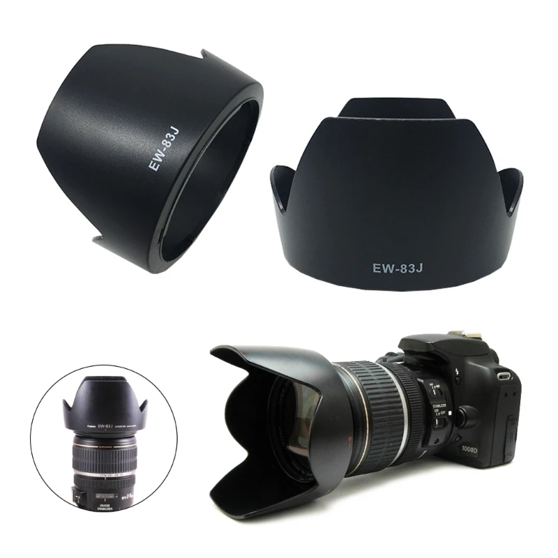 T8WC Substituição da Lente da Câmera Protetores EW-83J para EF-S 17-55mm f/2.8 É USMLens
